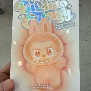 Peach Plush Bunny Toy